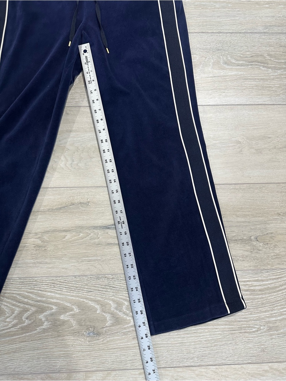 Lauren Ralph Lauren Velour Tracksuit Set Navy Blue Medium Athleisure Loungewear - Picture 12 of 13